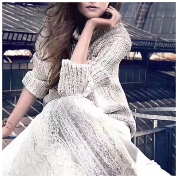 🎁 Stunning Metallic Sequin Turtleneck Sweater The Kenzie - Picture 2 of 8